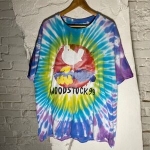 Vintage Woodstock 99 Tie Dye Concert T-Shirt Mens XL Korn Metallica 1999